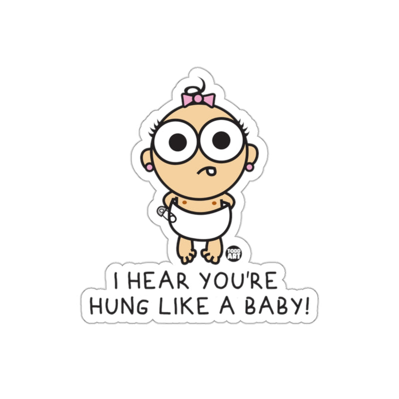 Load image into Gallery viewer, Funny Cartoon Design Sticker Hung Like Baby Sticker
