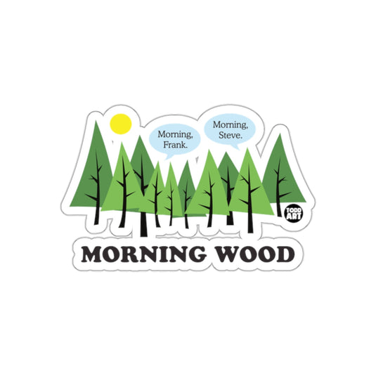Morning Wood Forest Scene with Talking Trees sticker