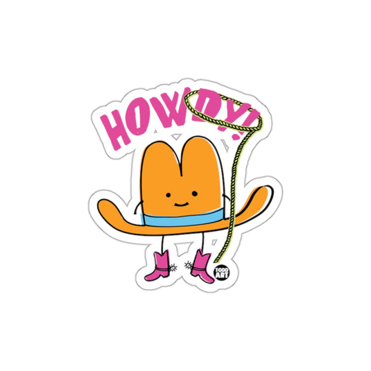 Howdy Happy Character Fun Sticker