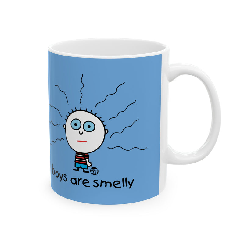 Load image into Gallery viewer, Boys are Smelly Mug, Funny Mug for Her, Sarcastic Mom Mug, Funny Coffee Mug for Her, Funny Mugs
