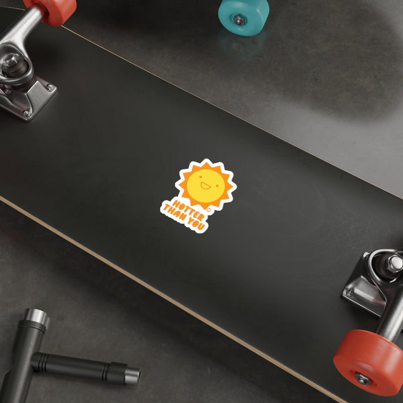 Load image into Gallery viewer, Hotter Than You Sun Skateboard Graphic Sticker
