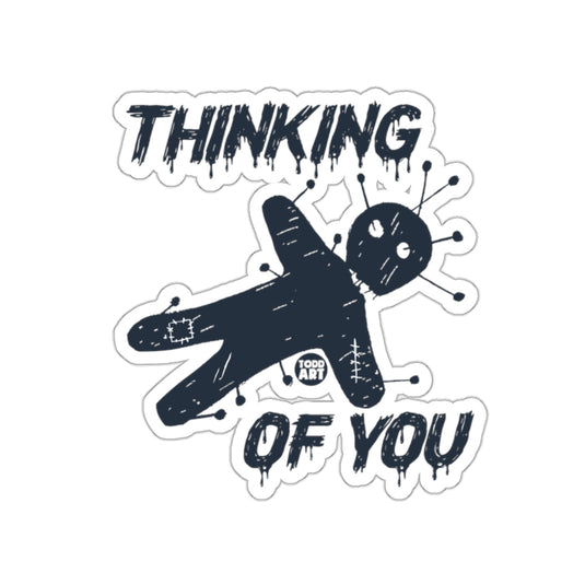 Thinking Of You Todd Art Voodoo Doll Sticker
