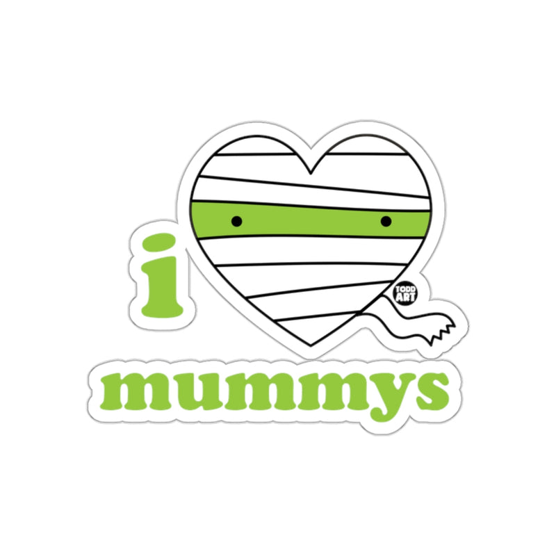 Load image into Gallery viewer, I Heart Mummys Sticker Fun Halloween Design
