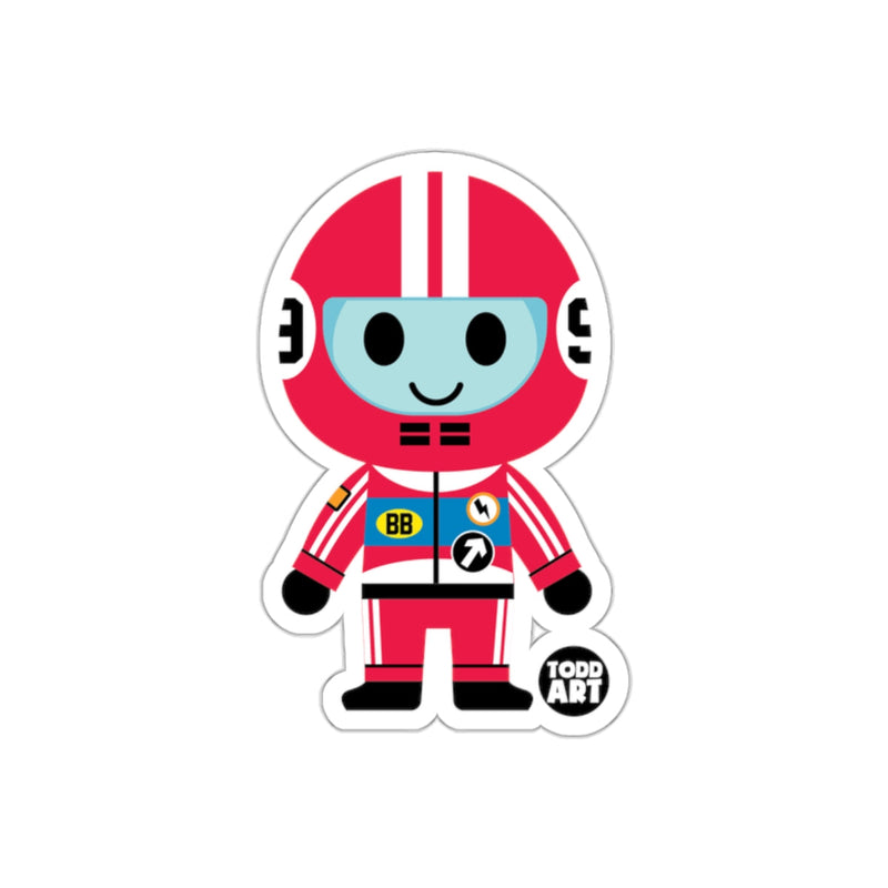 Load image into Gallery viewer, Cute Red Spacesuit Character Sticker for Kids
