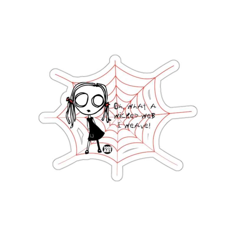 Load image into Gallery viewer, Oh What A Wicked Web I Weave Cool Sticker
