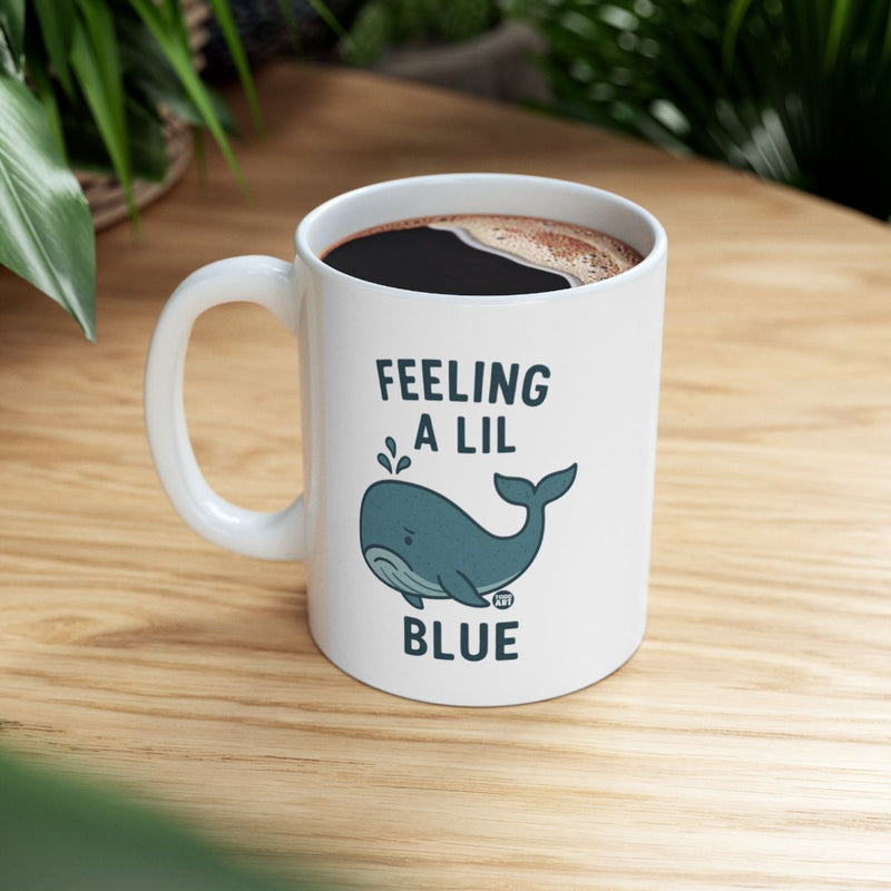 Load image into Gallery viewer, Feeling a Lil Blue Whale Coffee Mug
