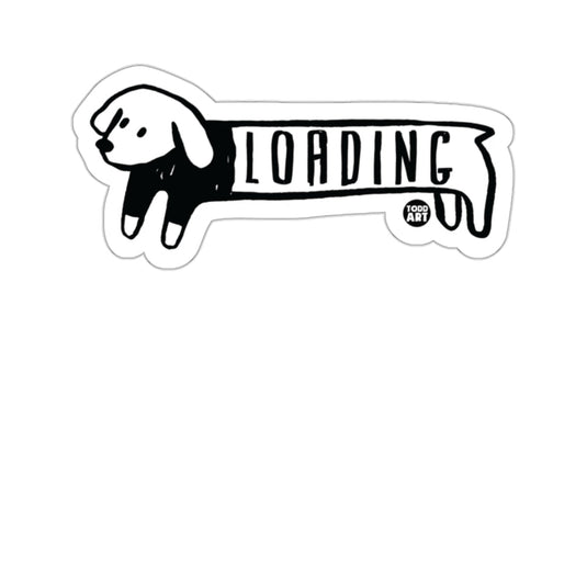 Todd Art Dog Character LOADING Humorous unique 