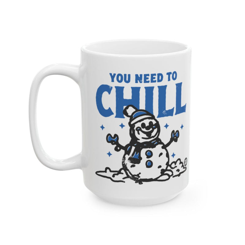 Load image into Gallery viewer, You Need to Chill Snowman Mug Winter Themed Cup
