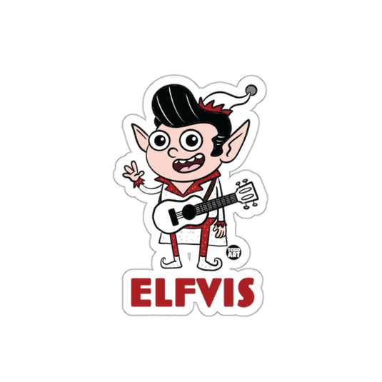 ELFVIS Cartoon Character Sticker Graphic Illustration