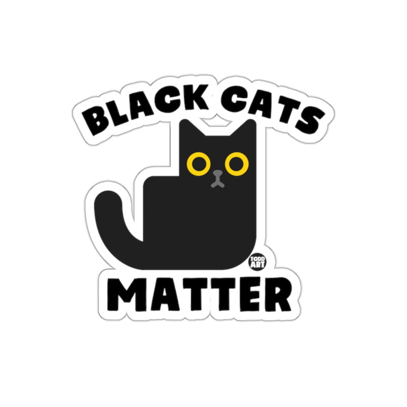 Load image into Gallery viewer, Black Cats Matter Cute Illustration Art sticker
