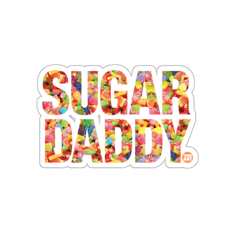 Load image into Gallery viewer, Sugar Daddy vibrant and colorful text design sticker

