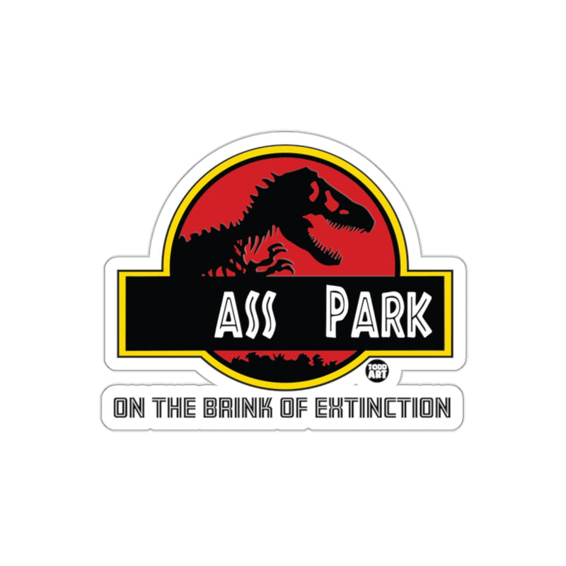 Load image into Gallery viewer, Jurassic Parody Dinosaur Ass Park Sticker
