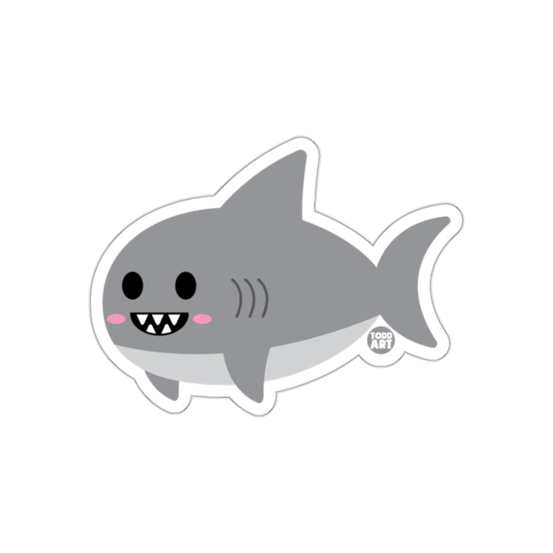 Load image into Gallery viewer, Cute Smiling Cartoon Shark Todd Art Sticker
