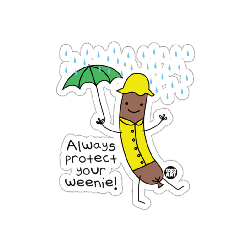 Load image into Gallery viewer, Always Protect Your Weenie Funny Artwork Sticker
