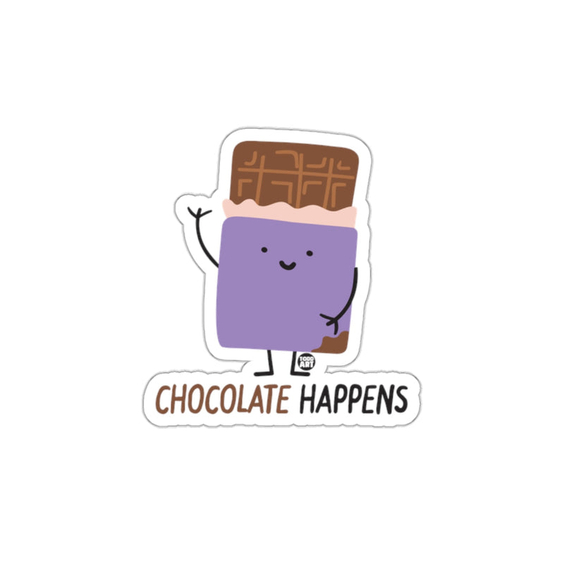 Load image into Gallery viewer, Chocolate Happens Sticker Funny Decor Product
