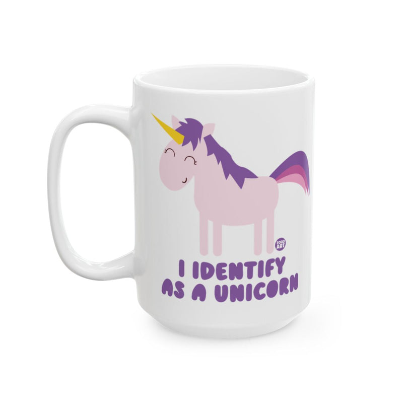 Load image into Gallery viewer, I Identify As A Unicorn Cute Mug
