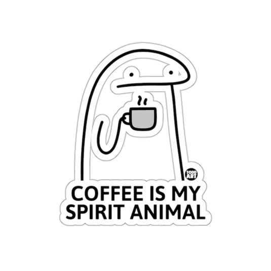 Coffee is My Spirit Animal Sticker