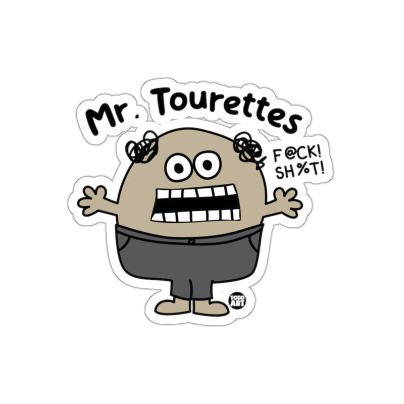 Load image into Gallery viewer, Mr. Tourettes Sticker F@CK! SH%T! Character Illustration
