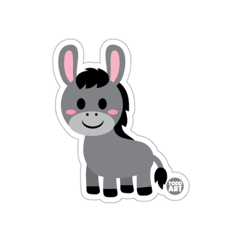 Load image into Gallery viewer, Adorable Cartoon Donkey Art Print for Children Decor
