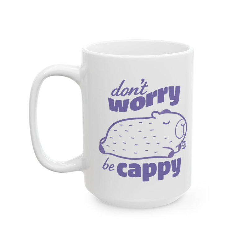 Load image into Gallery viewer, Don't Worry Be Cappy Motivational Mug product

