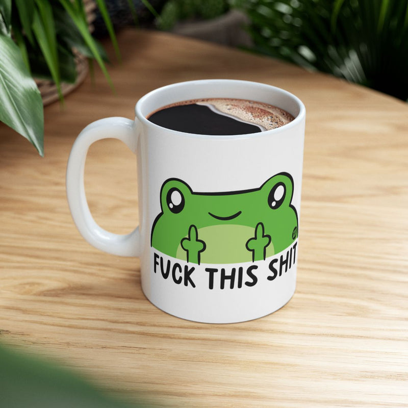 Load image into Gallery viewer, Funny Frog 'Fuck This Shit' Coffee Mug
