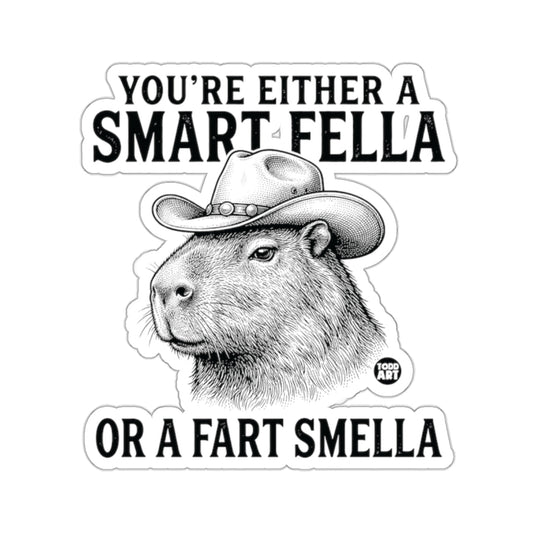 Smart Fella OR A Fart Smella Capybara Cowboy Hat 