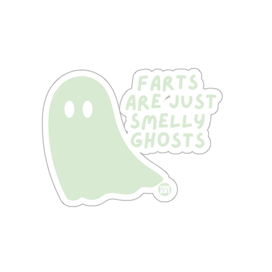 Farts Are Just Smelly Ghosts Funny Sticker Sticker