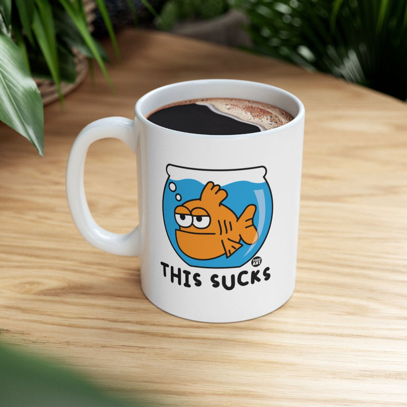 Load image into Gallery viewer, Funny Cartoon Fish Mug with Comedy Artwork
