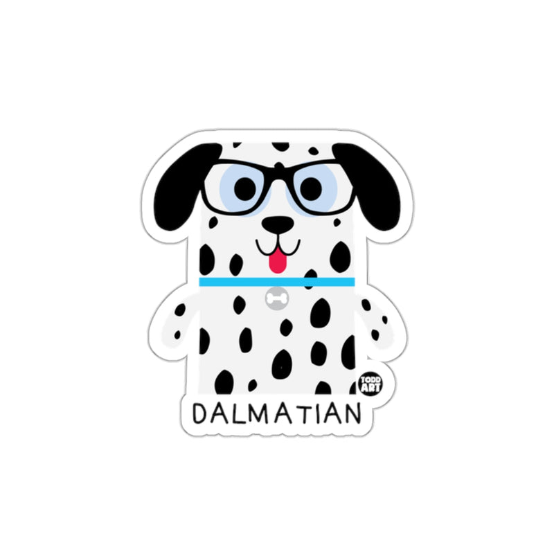 Load image into Gallery viewer, Cute Cartoon Dalmatian with Glasses Sticker
