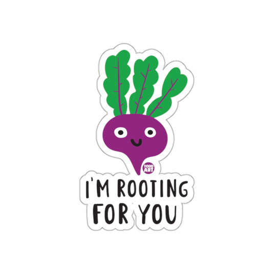 I'm Rooting For You Cute Purple Beet Sticker