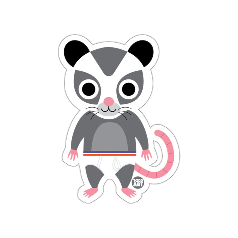 Load image into Gallery viewer, Cute Cartoon Possum with Tail and Whiskers Sticker
