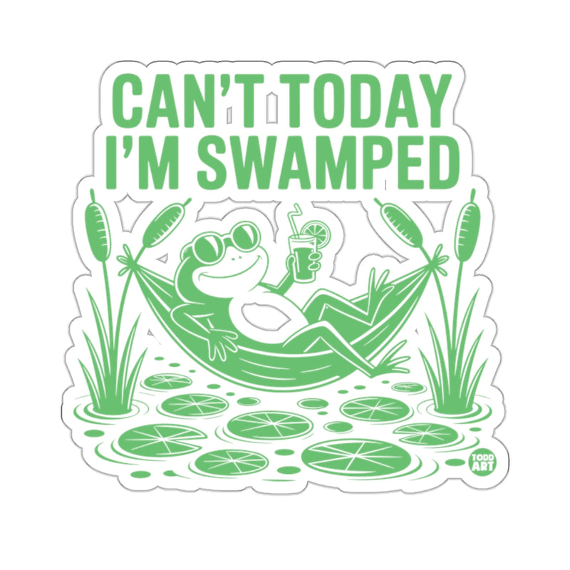 Load image into Gallery viewer, Funny Frog Swamped Hammock Chilling Lily Pads Humor 
