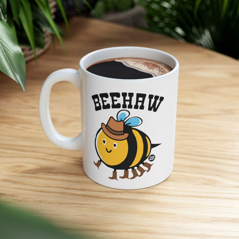 Load image into Gallery viewer, Beehaw Cute Bee With Cowboy Hat Coffee Mug
