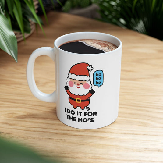 Funny Santa I Do It For The Ho's Coffee Mug