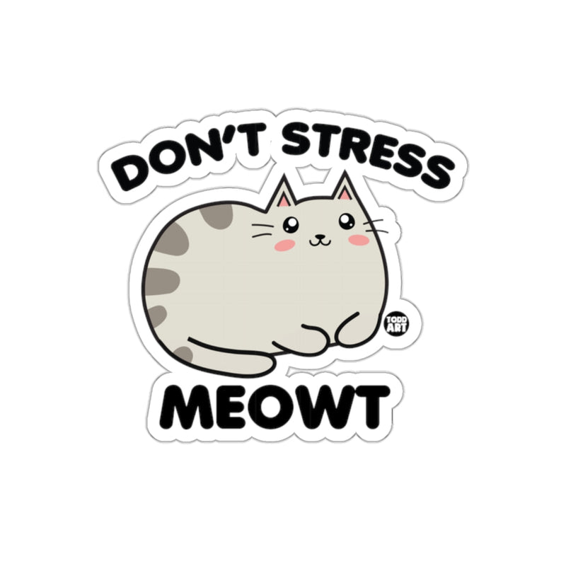 Load image into Gallery viewer, Don't Stress Meowt Cute Cat Design Sticker
