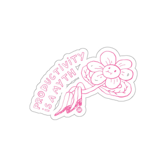 Productivity Is A Myth Pink Art Todd Art sticker