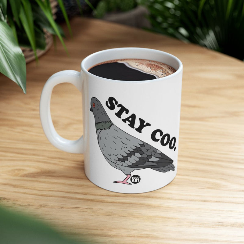 Load image into Gallery viewer, Stay Coo Pigeon Mug Unique Coffee Cup Gift Idea
