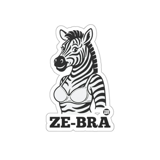 Unique Zebra Girl Sticker Cartoon Art