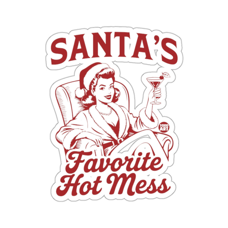 Load image into Gallery viewer, SANTA'S Favorite Hot Mess Retro Vintage Woman Martini 
