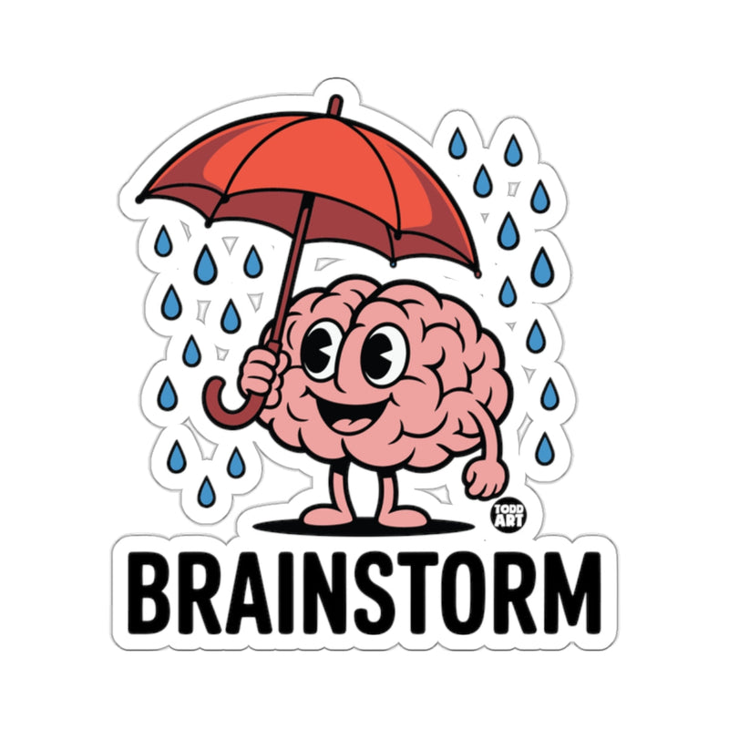 Load image into Gallery viewer, Cartoon Brain Umbrella Raindrop Brainstorm Happy 
