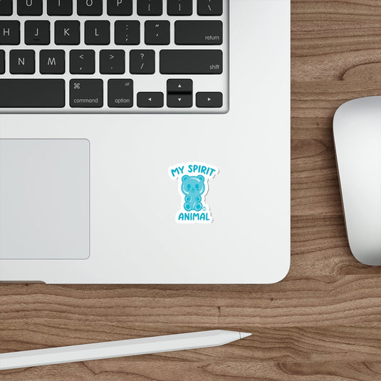 Funny My Spirit Animal Bear Laptop Sticker
