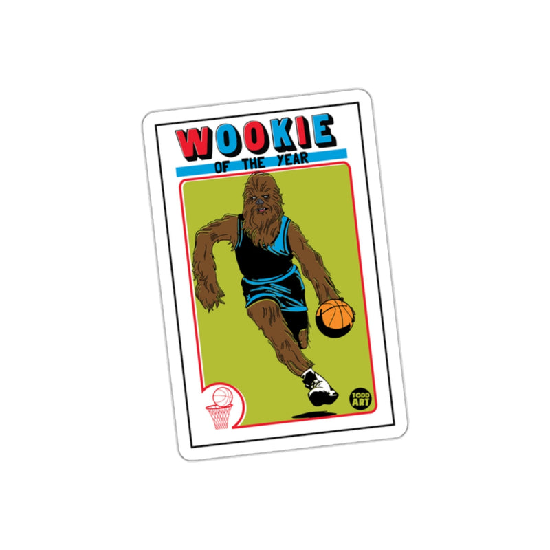 Load image into Gallery viewer, Wookie Of The Year Basketball Sports Card Inspired sticker
