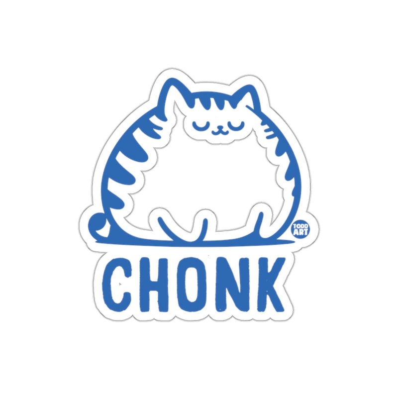 Load image into Gallery viewer, Cute Chonk Cat Line Art Design Todd Art sticker
