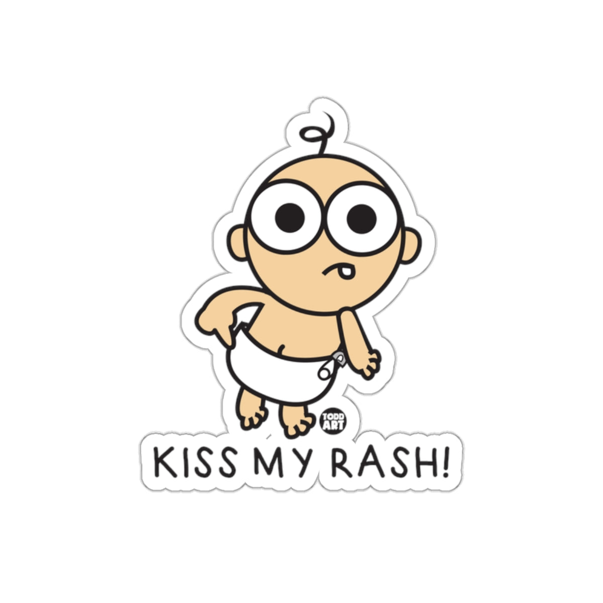 Todd Art Presents: Kiss My Rash! Funny Baby Stickers – The Pop Factory