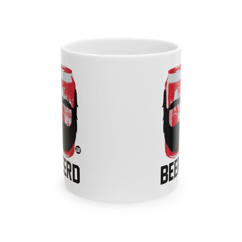 Load image into Gallery viewer, Beerd Beer Mug, Funny Beer Beard Mug, Funny Beer Drinker Coffee Mug
