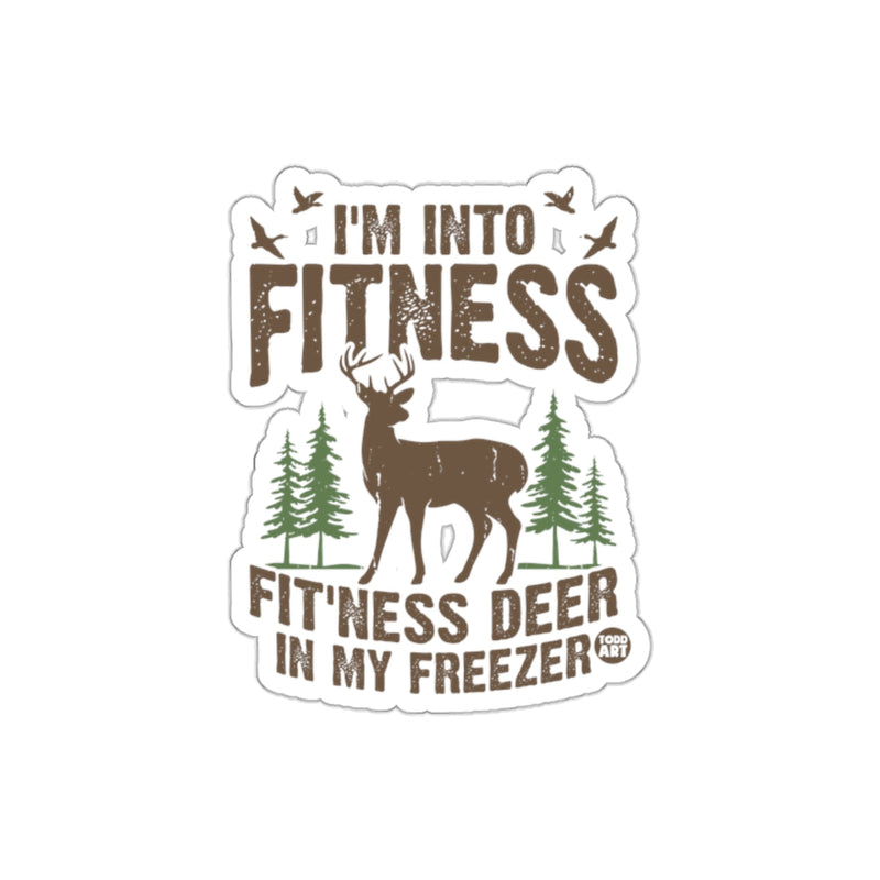 Load image into Gallery viewer, I'm Into Fitness Fitness Deer in My Freezer Sticker
