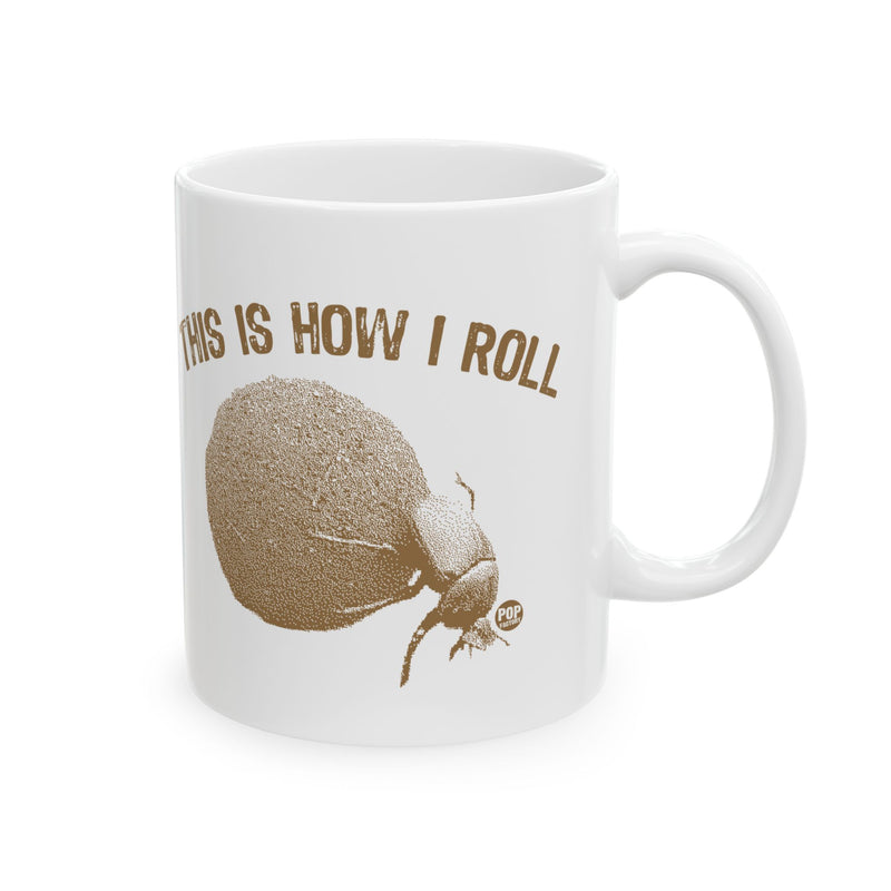 Load image into Gallery viewer, This How I Roll Dung Beetle Mug
