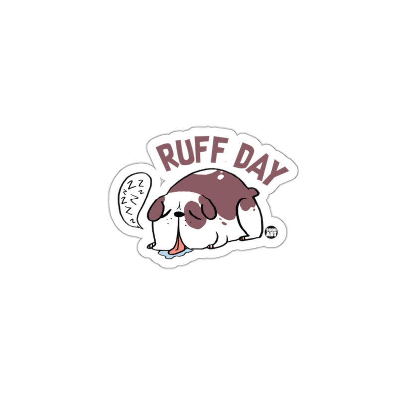 Load image into Gallery viewer, Ruff Day Sleepy Dog Illustration Sticker
