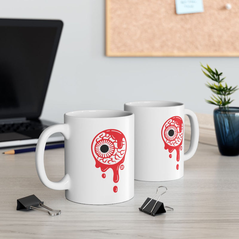 Load image into Gallery viewer, Dripping Eyeball Design on White Mug Office Product
