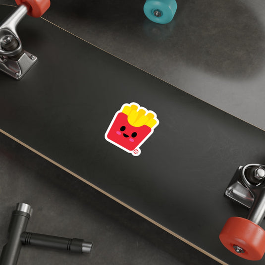 Cute Smiling French Fries Sticker for Skateboards